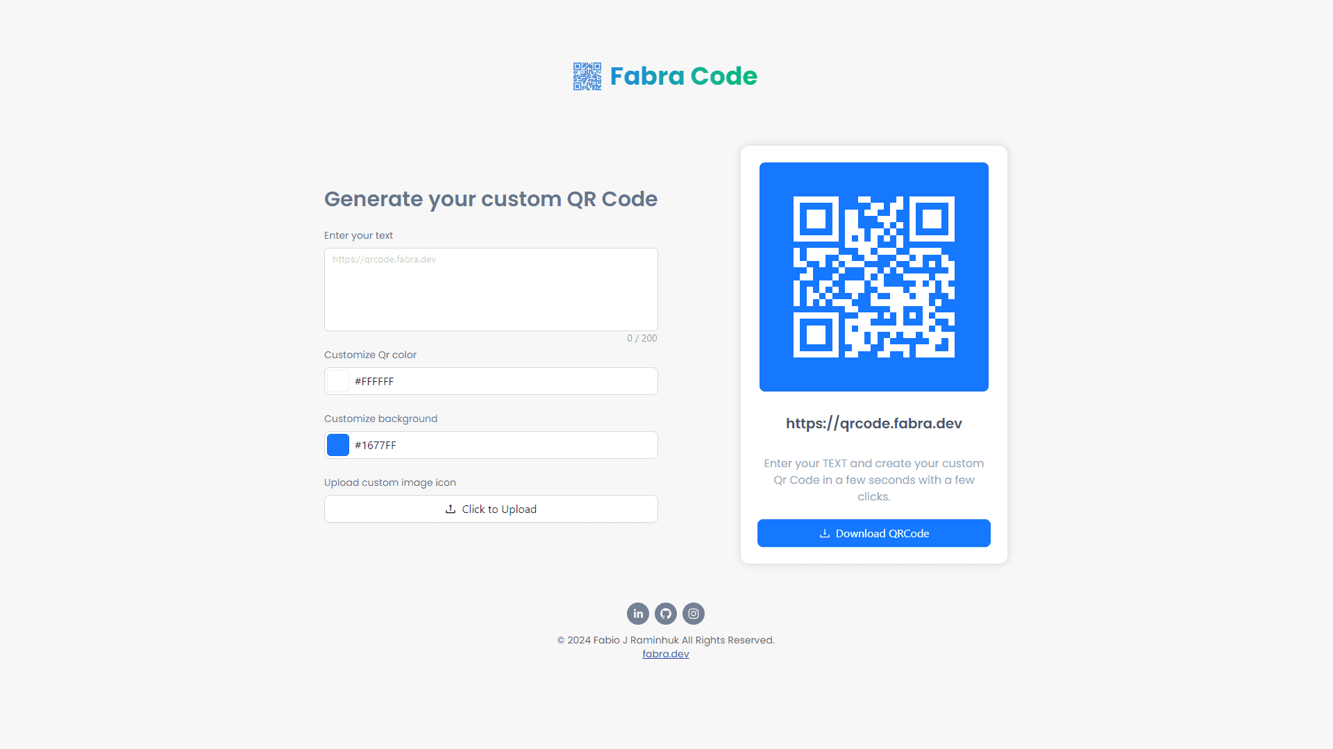 QRCode Generator in React + Next