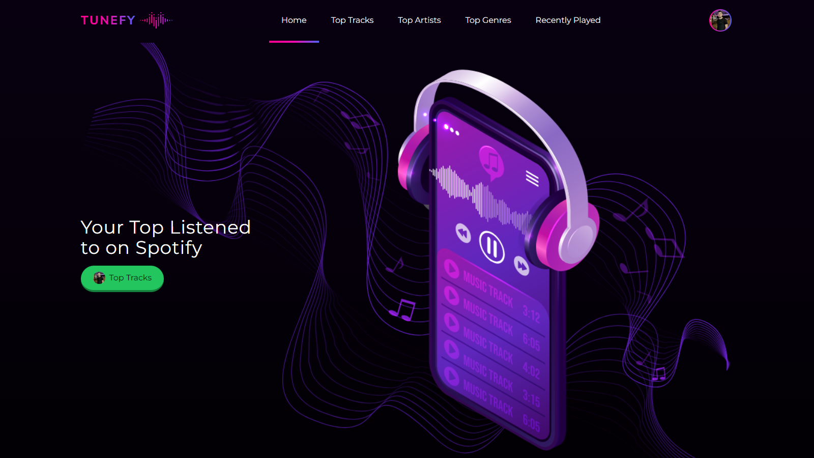 Tunefy: Your Favorite Spotify Music Website
