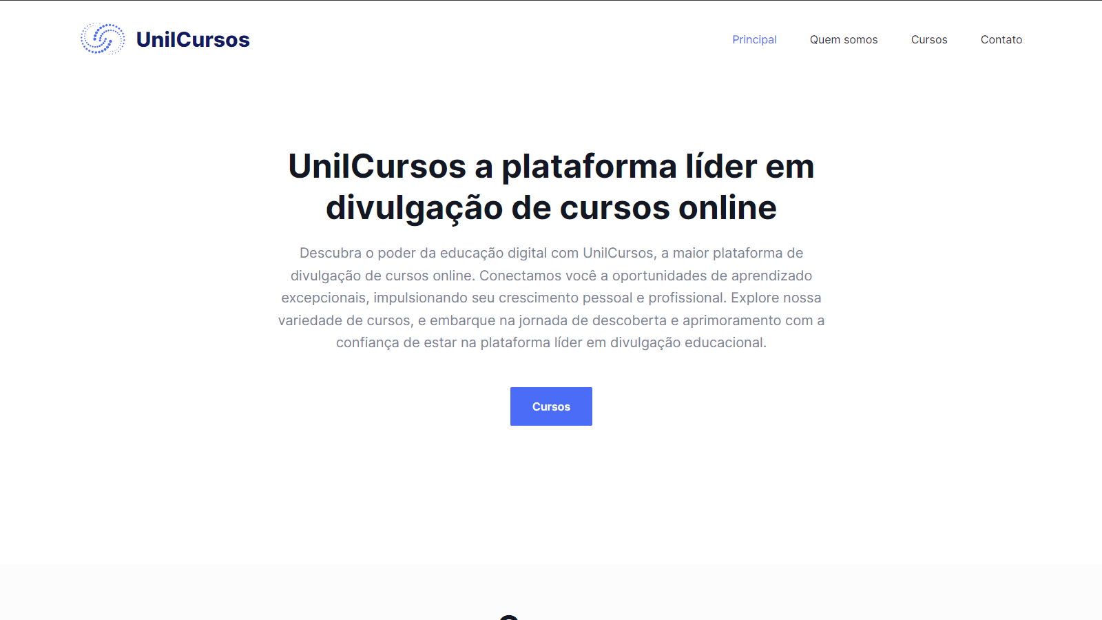UnilCursos Website with Next.js and TailwindCSS